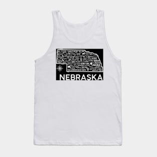 Nebraska Map Tank Top